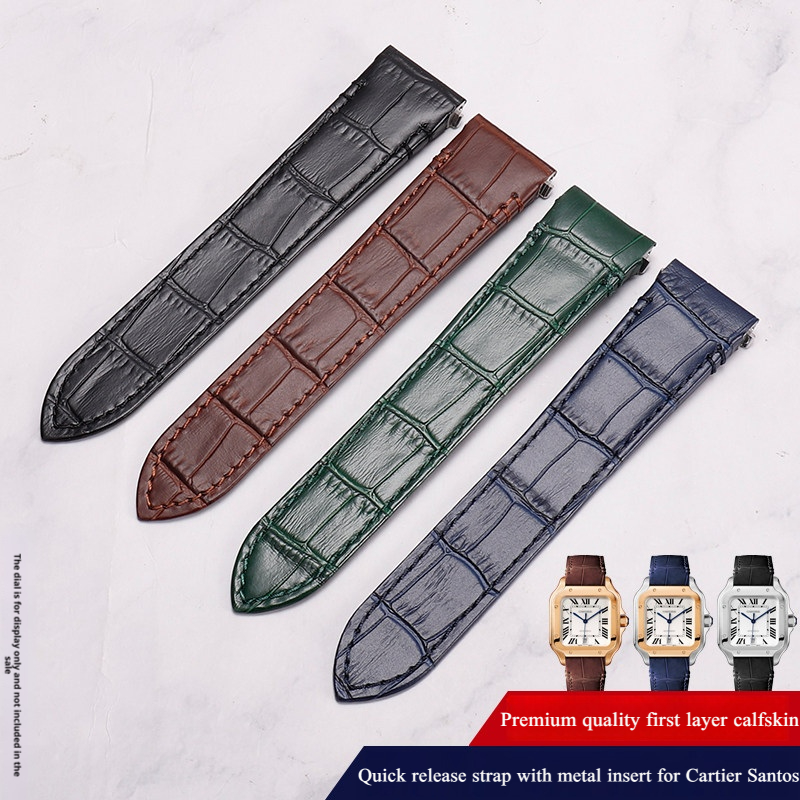 Tali Jam Tangan Kulit Sapi Ber - Cartier Watch Santos ulasan dan harga