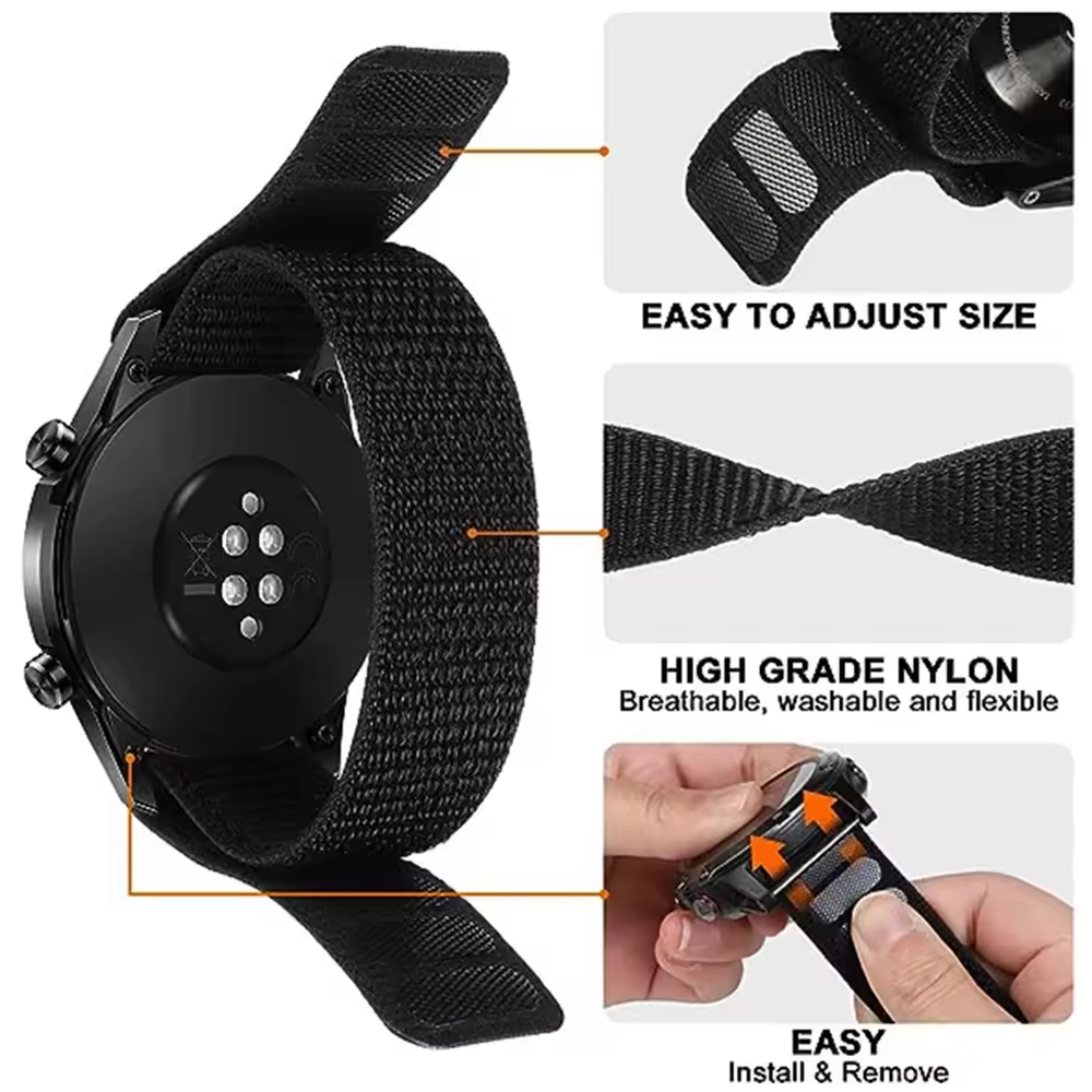 26 Tali Jam Tangan Nilon denga - Sport Loop Velcro ulasan dan harga